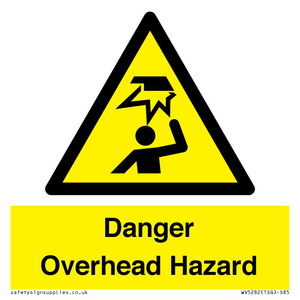 Danger Overhead Hazard